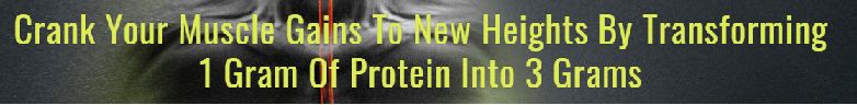 Crank Your Muscle Gains To New Heights By Transforming 1 Gram of Protein Into 3 Grams